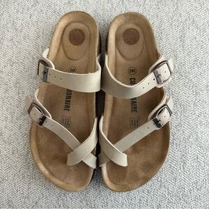 Cushionaire Women's Sandals - Beige Comfort